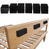 23 Stück Wandpuffer Bett Eva Foam Abstandshalter Wand, Selbstklebend Wandschutz Wandpuffer Schaumstoff, Kopfteil Stopper, Türgriff Schutz, für Betten Schränke Sofas, Selbstklebend Schwarz
