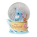 Schneekugel Disney Stitch Weihnachten Schneekugel Dekoartikel 9 x 10 x 8 cm - Offizieller Disney Fanartikel