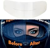 Helmet Anti-Fog Visor Insert Motorrad Anti Fog Film - Universal Fit Helmvisiere Nebelbeständige Folie Clear Shields Lens Insert 27cm x 9cm