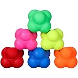 Vorcool HealthAndYoga Gummibälle, zur Verbesserung von Beweglichkeit / Reflexen / Hand-Augen-Koordination, 6 St.