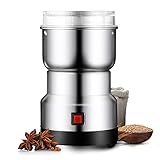 ATAAY Kleine Maschinen-Getreidemühle und Küchenmühle, 350-ml-Mühle, Edelstahlmühle für indisches Kochen, Gewürze, Sesam, Samen, Nüsse, Wurzeln, Futter