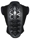 Protectwear Rückenprotektor Weste für Motorrad/Motocross, Downhill/BMX, Snowboard und weitere Sportarten, Schwarz, S/M