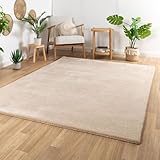 Steffensmeier Gabbeh Teppich Sali | 100% Neuseeland Schurwolle | Handloom | Wohnzimmer | super dicht | Beige, Größe 160x230 cm