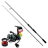 Zite Fishing Inzite Base Stick Ruten Set | Spinnrute Barsch Zander Hecht aus 24T Carbon SIC-Beringung 225-255cm 5–85g + Spinnrolle Base 2000 3000 4000 (Base Stick Perch + Base Reel 2000)
