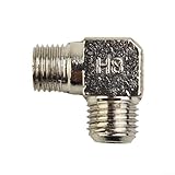 90-Grad-Luftkompressor-Ellenbogen-Entladerventil, Kupfer-Metall-Entlastungskomponente, kompatibel mit Luftkompressoren und Luftpumpen (D)