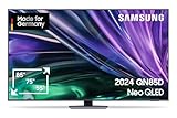 Samsung Neo QLED 4K QN85D Fernseher 75 Zoll, Samsung TV mit Neural Quantum 4K AI Gen2 Prozessor, Quantum-Matrix-Technologie, AI 4K Upscaling, Smart TV, KI TV, GQ75QN85DBTXZG, Deutsches Modell [2024]