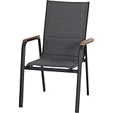 Siena Garden Tesoro Stapelsessel, Alu, Textil, Teak FSC 100%