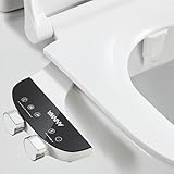 ANNWA Bidet Aufsatz für Toilette, Cold/Heiß Water Bidet Dusch-WC,mit Einziehbare selbstreinigende Doppeldüsen,Wasserstrahl regulierbar,WC-Aufsatz,Front- und Heckreinigung,Po-Dusche,TT18NA