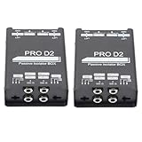 JNJOOD Audio Current Eliminator Passiver Isolator-Box Common Ground Filter Isolator Strom-Geräusch-Mixer