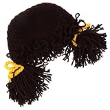 BESPORTBLE Strickhut mit Perücke Warmer Wollgarn Hut für Junge Mädchen Niedliche Kopfbedeckung für Jungen für Fotos Täglichen Gebrauch