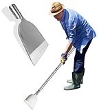 ROLKAR Flache Schaufel für Garten Schwerlast, Unkrautschaber Sod Cutter Entferner Werkzeug für Rasenkantenschneider, Multifunktionale Reinigungsschaufel, Kantenschaufeln für Landschaftsbau