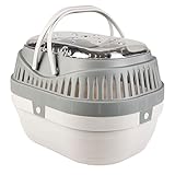 duvoplus, Transportbox für Nagetiere S – 23 x 17 x 15,5 cm, Grau, Nagetiere