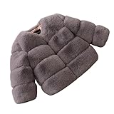 Kinder Kinderkleidung Spleißen Verdickte Kleine Und Große Kindermantel Mädchen Mantel Herbst Und Winter Warme Baumwolle Kleidung Hellblau Jeansjacke Für Teen Mädchen Jungen Jacken, grau, 3-4 Years