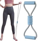 Figure 8 Resistance Band,Figure 8 Fitnessbänder Mit Griffen - Tragbares Fitnessgerät für Yoga Rücken Stretching Brust Schulter Arm Training zu Hause