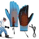 Skihandschuhe – Winter-Fäustlinge | USB-beheizte Handschuhe | Thermohandschuhe | warme Handschuhe | beheizte Handschuhe | Touchscreen-Handschuhe | winddichte gemütliche Handschuhe, verstellbare