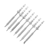 TS100 Löten Eisen -Tipps 7 - Stück Set | Edelstahl genaue Spitzen für die Elektronikreparatur | Tipps für PC/Telefon/DIY -Projekte mit hoher Wärmeleitungsersatz | 10,5 cm Länge (7 full sets