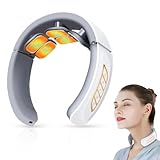 Nackenmassagegerät, 6 Kopf Intelligentes Nackenmassagegerät mit 42°C Wärmetherapie, 6 Modi 9 Intensitätsstufen Tragbares Elektrisches Massagegerät für Zuhause Büro Reise