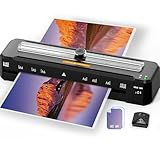 MAXDONE Laminiergerät, A3 Laminiergerät Eingebauter Cutter, Laminiermaschine mit 10 Folien und Eckrunde, 2 Walzen System, Schnelles Aufwärmen, Laminator für A3 A4 A5 A6 Schule Dokumente Zuhause Foto