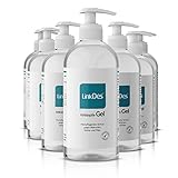 LinkDes® Antiseptik Gel, VAH gelistet, Desinfektionsgel, klebt nicht an den Händen, begrenzt viruzid EN 14476 (15x 500 ml)