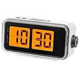 Atlanta 1899/0 Funkwecker im Retro-Design Weiß