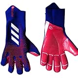 HISTARSTORE5 Fußball-Torwarthandschuhe, Torwart-Trainingshandschuhe, starker Halt, rutschfest und atmungsaktiv, für Erwachsene und Kinder (Blau-Rot, 8)