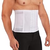 SLIMBELLE Herren Bauchweggürtel Fitnessgürtel Body Shaper Schwitzgürtel Taillenmieder Verstellbarer Gürtel Tummy Control Belt