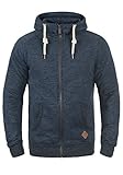 !Solid Vitu Herren Sweatjacke Kapuzenjacke Hoodie mit Kapuze und Reißverschluss, Größe:L, Farbe:Insignia Blue Melange (8991)