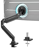 EP Gear 17-49 Zoll Monitorhalterung für Bildschirme bis zu 20 kg, Gebogene Ultra-Wide-Schwerlast-Monitorhalterung, vollständig verstellbar,VESA 75x75mm/100x100mm, C-Klemme und Tülle