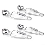 Edelstahl Escargot Schneckenzange 4er Set - Professionelle Küchenhelfer zum Schneckenservieren mit ergonomischem Griff-Design, Mehrzweck