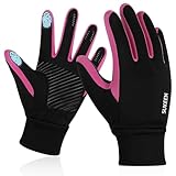 Handschuhe Kinder Softshell Winterhandschuhe Wasserdicht Warme Sporthandschuhe Kinder Reithandschuhe mit Anti-Rutsch Winddicht Fahrradhandschuhe Fleece Radhandschuhe Outdoor Sport für Jungen Mädchen