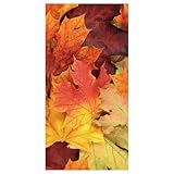 Stoffbanner schwer entflammbar Herbstlaub in verschiedenen Größen Deko Banner