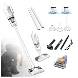 LRF-yxkj Wischsauger Kabellos Mit Akku 5 in 1 Mit Wischfunktion,200ml Wassertank, Akkusauger Mit Wischfunktion Für Tierhaare, Teppich, Zuhause Und Hartboden