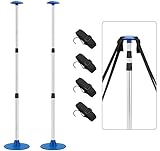 Stützstange für Bootsabdeckungen, verstellbar, tragbar, 3 Abschnitte, für Bootsabdeckung, Teleskop-Abdeckung für Boot, Aluminium + ABS (Blau, 3 Abschnitte)