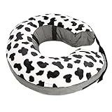LEYT Aufblasbares Hundehalsband Atmungsaktives Aufblasbares Hundehalsband Erleichtert das Auffinden (Cows Point Hook and Hoop Fasteners S)