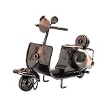 GOOHOCHY Motorrad-Ornamente Retro-motorradmodell Stand Für Biker Klein Silver Eisen