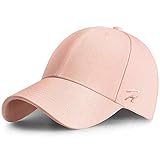 HASAGEI Baseball Cap Herren Damen Basecap Baseball Kappe Reine Farbe Baseboard Baseballkappe Cotton Cap für Tennis Golf Reisen (Rosa)