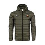 Ellesse Mens Lombardy Padded Jacket Mantel, Khaki, XL