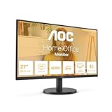 AOC U27B3M - 27 Zoll Ultra HD Monitor, Adaptive Synchronisation, HDR10 (3840x2160, 4K, 60 Hz, 2X HDMI 2.0, 1x DisplayPort 1.4) schwarz