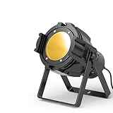 GdjRttk 80W COB-Licht LED par Scheinwerfer Strahler mit DMX, 3 Helligkeit Professionelle Stroboskoplicht Bühnenlicht für DJ, Studio, Konzert, Hochzeit, Theater, Fotostudio, Weihnachten