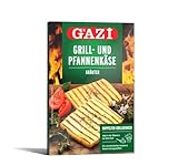 Gazi Grill- und Pfannenkäse Kräuter- 2x 200g - Pfanne Grill Grillkäse Ofen Ofenkäse Backkäse 45% Fett i. Tr. Schnittkäse Käse mikrobielles Lab Halal vegetarisch glutenfrei
