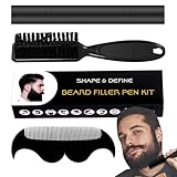 Ranley Bartfüller für Herren, Pflegestifte, wasserfest und schweißbeständig – für den Bart mit 4 Spitzen, Marker für langanhaltende Abdeckung
