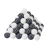Knorrtoys 56750 - Bälleset ca. Ø6 cm - 100 balls grey/cream