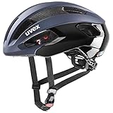 uvex rise cc - sicherer -Helm für Damen und Herren - individuelle Größenanpassung - optimierte Belüftung - deep space-black matt - 56-59 cm