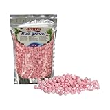 Amtra Fluo Kies – Aquarium Deko, Bodenkies aus Keramik, für Süß- und Meerwasseraquarien, staubfrei, rosa, 350 g