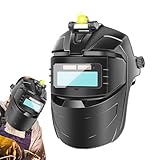 Schweißhelm – Automatische Abdunklungsmaske | Kopfband-Schweißschild Für -Lichtbogen & Elektro-Schweißen | Helm Mit Anti-Beschlag & Augenschutz – Verstellbar, PC-Material, Gesichtsschutz