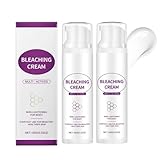 Aufhellende Creme,Skin Whitening Cream,Aufhellungscreme Dunkelfleckenentferner für den Körper Dunkelflecken-Korrekturcreme für Intimbereiche, Achselhöhlen, Innenschenkel,Bikinizone (2)