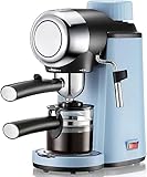 Mini-Kaffeemaschine, Espressomaschinen, Kaffeemaschine mit schäumendem Milchaufschäumer für Espresso, Cappuccino, Latte Machiato