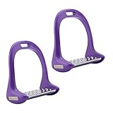 Yctze Hochwertige Aluminium-Steigbügel Zum Reiten – Leichtes, Langlebiges und Stilvolles Paar für den Reitsport (Purple)