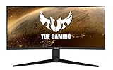 ASUS TUF Gaming VG34VQL1B - 34 Zoll UWQHD Curved Monitor - 165 Hz, 1ms MPRT, FreeSync Premium, DisplayHDR 400 - VA Panel, 21:9, 3440x1440, DisplayPort, HDMI, USB, ergonomisch, Schwarz