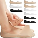 Wgewfhdf 9 Paar Unsichtbare Ballerina Socken Damen, Atmungsaktive Füßlinge aus (36-39), Perfekt für Sneaker, Flache Schuhe & Ballerinas - Rutschfeste No-Show Socken mit Komfortbund